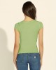 Eco Green Scoop Neck Logo T-Shirt