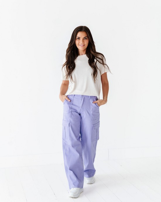 Spencer Cargo Jeans in Lilac Spencer Cargo Jeans in Lilac