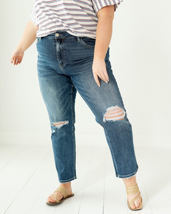 Avalon Vintage High Rise Straight Jeans