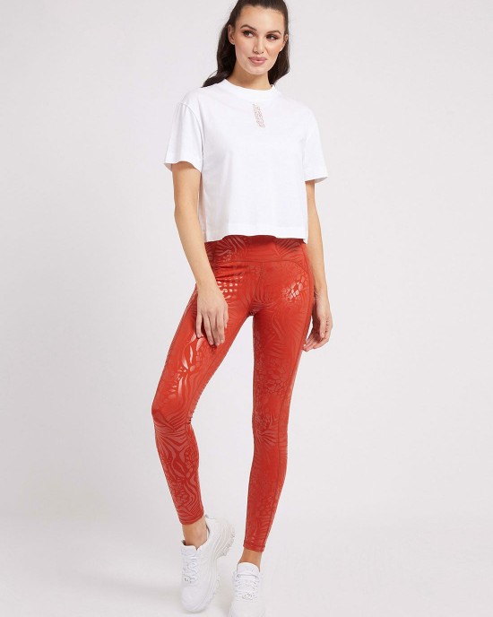 Eco White Caitlyn Active Crop T-Shirt Eco White Caitlyn Active Crop T-Shirt