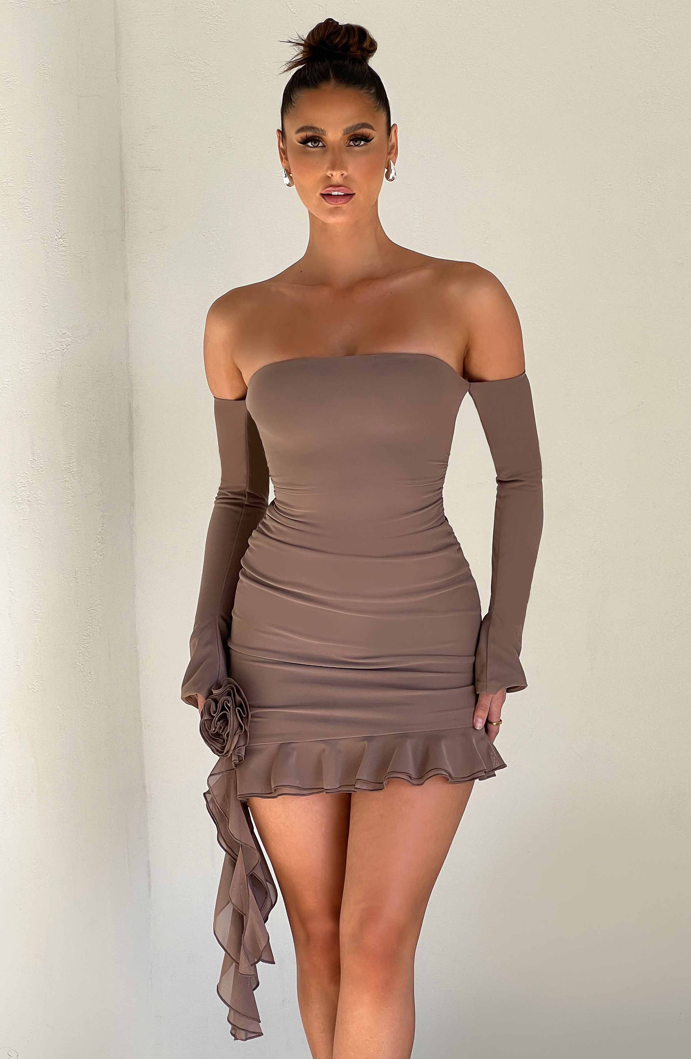 Alix Mini Dress - Chocolate Alix Mini Dress - Chocolate