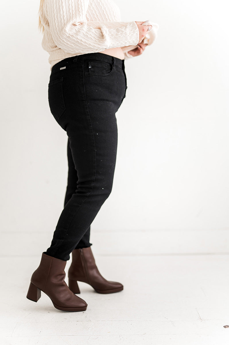 Black High Waisted Skinny Jeans