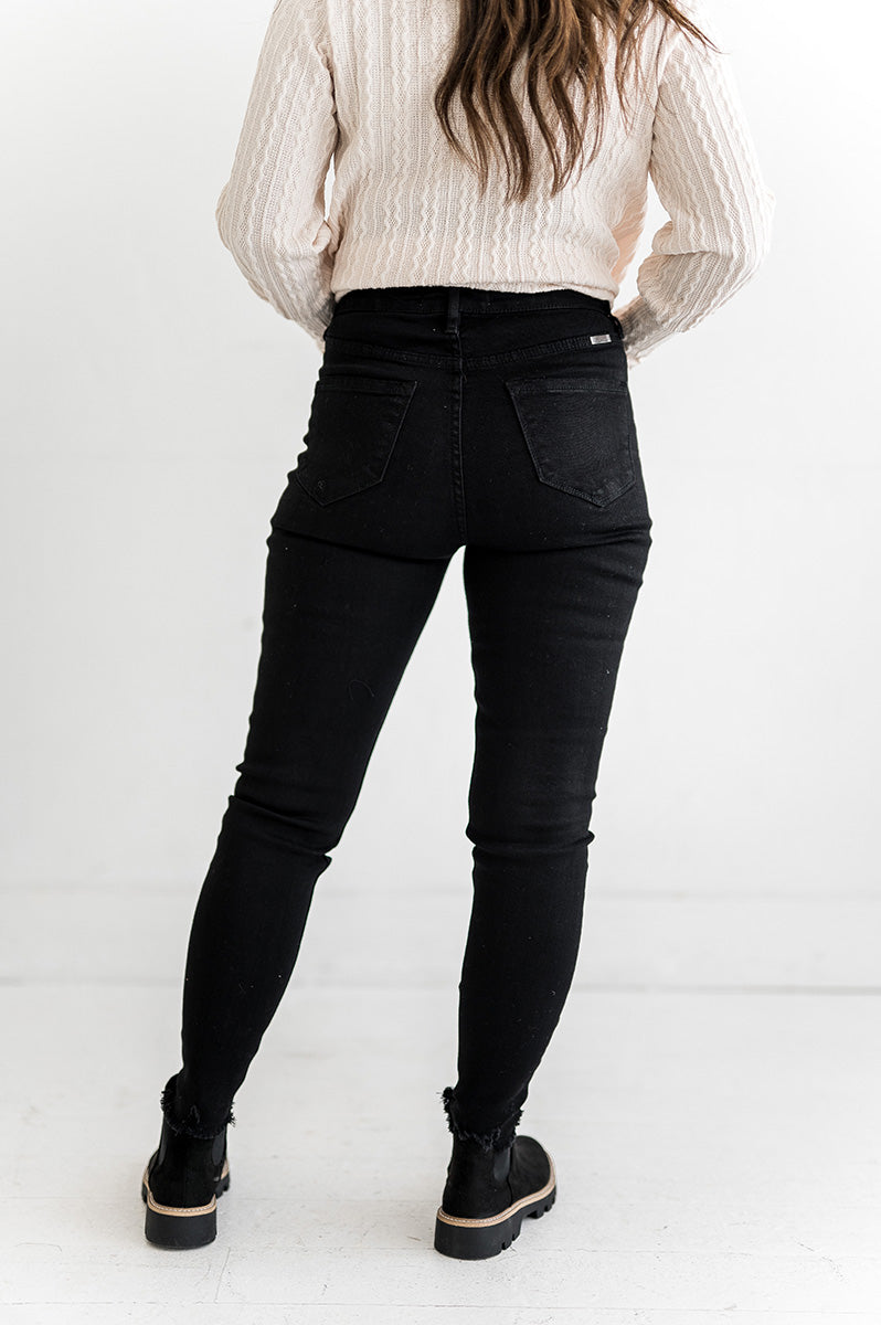 Black High Waisted Skinny Jeans
