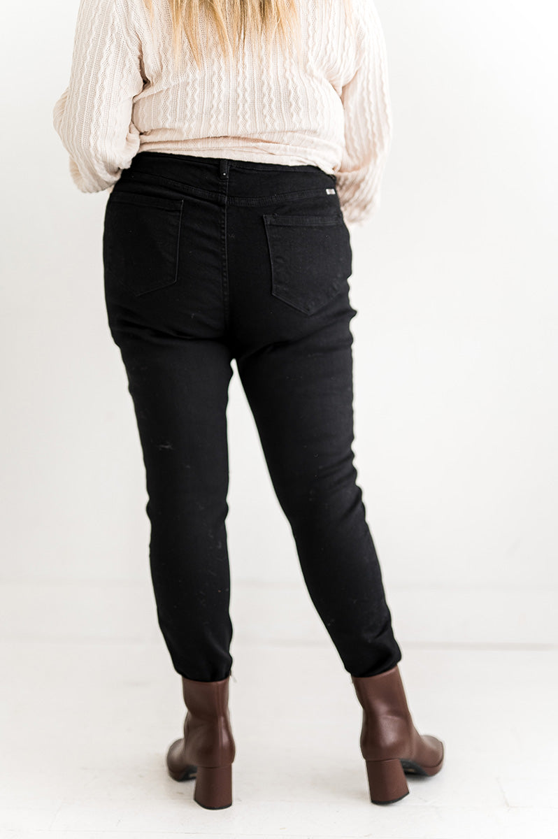 Black High Waisted Skinny Jeans